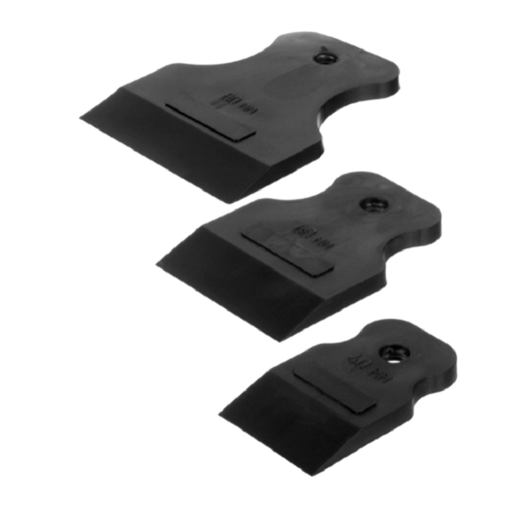 Набор шпателей 3 предмета черная резина, 40,60,80мм 3шт. (12-2-103)                                                                                                                                     