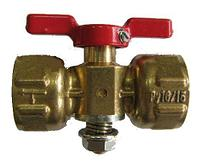 Кран трехходовой 11Б18бк Ру-16 Ду15 с ручкой                                                                                                                                                            