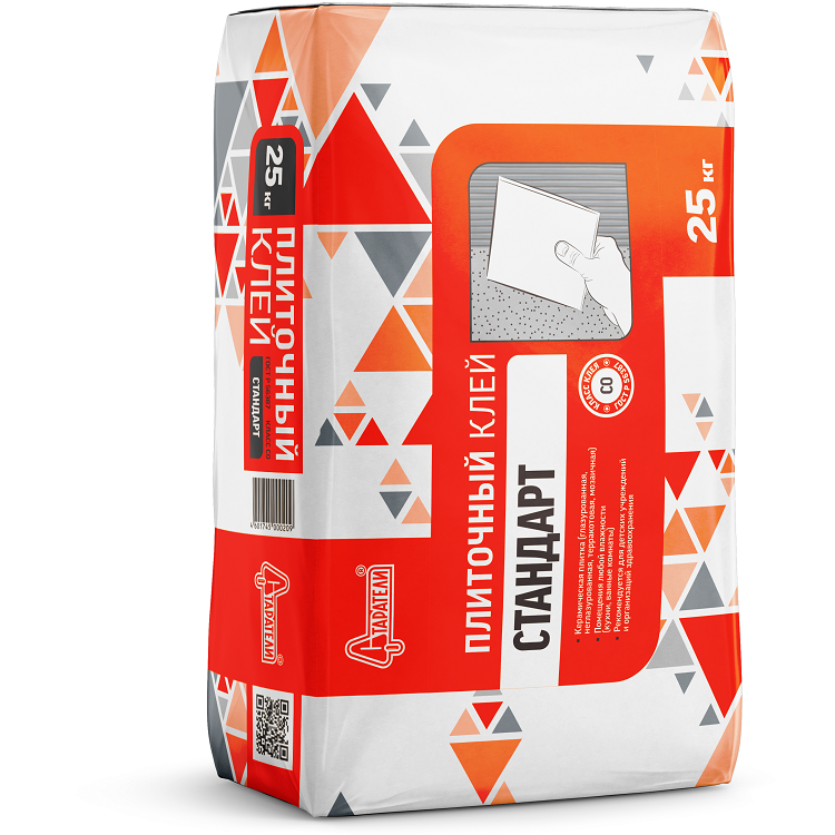 Клей для плитки стандарт 25кг "Старатели"                                                                                                                                                               