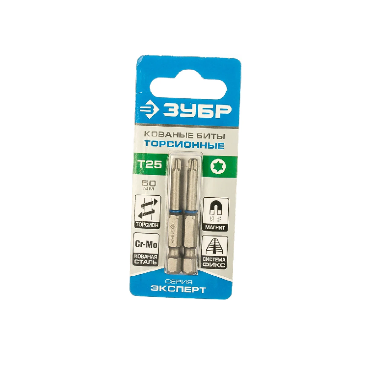 Биты ЗУБР ТХ 25,50мм, 2шт, торсионные (26015-25-50-2)                                                                                                                                                   