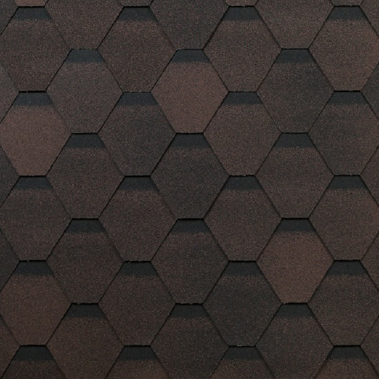 Гибкая черепица, Оптима (коричневый) 6S4X21-0702RUS (уп.3м2)                                                                                                                                            