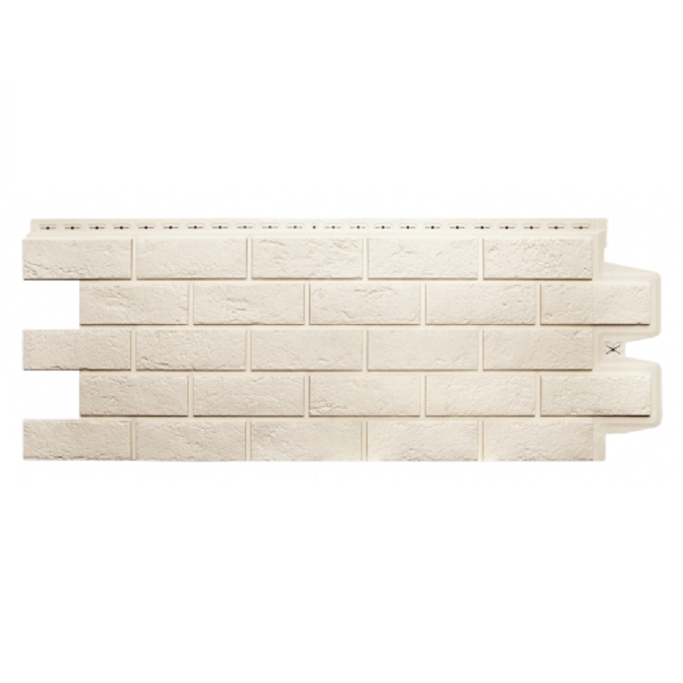 Фасадная панель GL Standart клин. кирпич (моноцвет) 0,995х0,39 - МОЛОЧНЫЙ                                                                                                                               