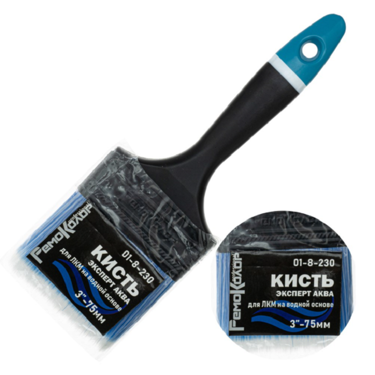 Кисть плоская "Олимп Аква" 3"-75мм (01-8-230)                                                                                                                                                           