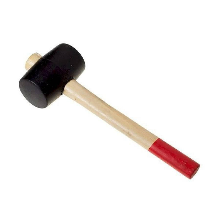 Киянка резиновая, деревянная рукоятка 680г (38-6-109)                                                                                                                                                   