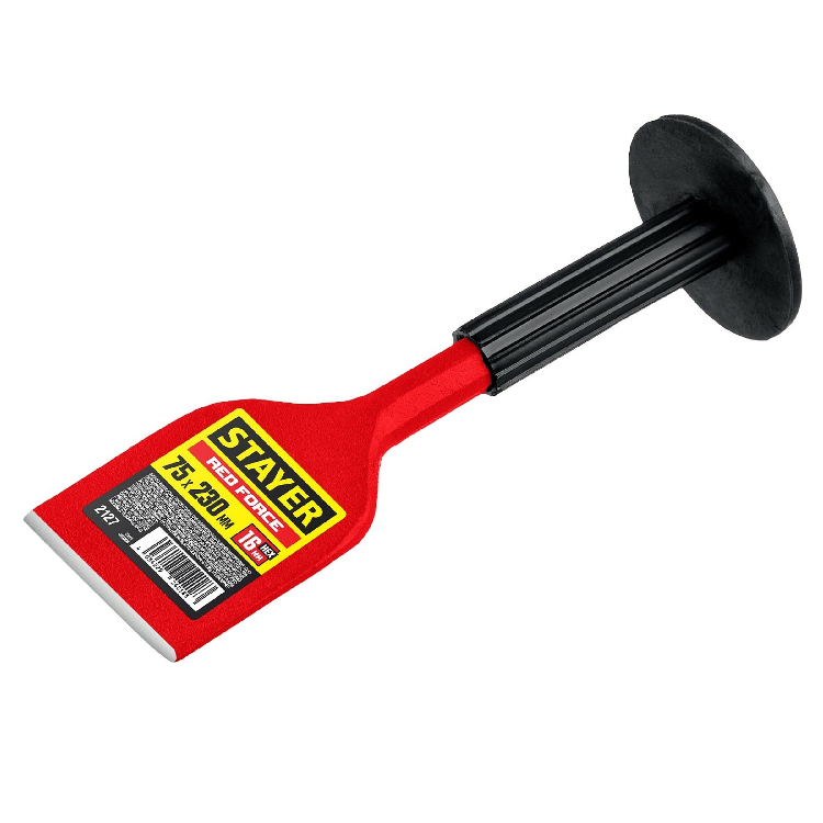 Зубило-конопатка с протектором STAYER Red Force 75х230мм (2127)                                                                                                                                         