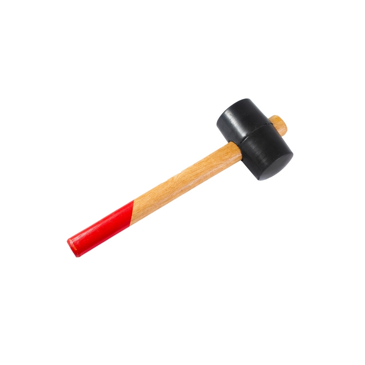 Киянка резиновая, деревянная рукоятка 450г (38-6-106)                                                                                                                                                   