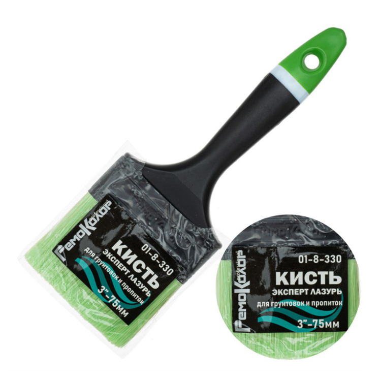 Кисть плоская "Олимп Лазурь" 3"-75мм (01-8-330)                                                                                                                                                         