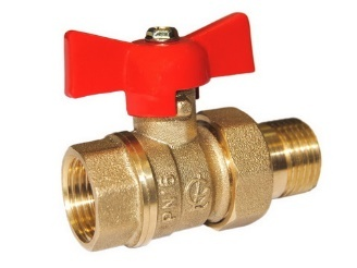 Кран шаровый 11Б27П1 А30 вода, пар, масла,T<150 С,  ДУ 15, Ру=16 американка                                                                                                                             