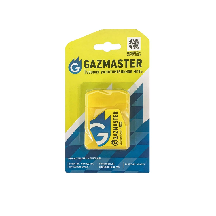 Газовая уплотнительная нить "GAZMASTER" 25м бокс, блистер (04160)                                                                                                                                       