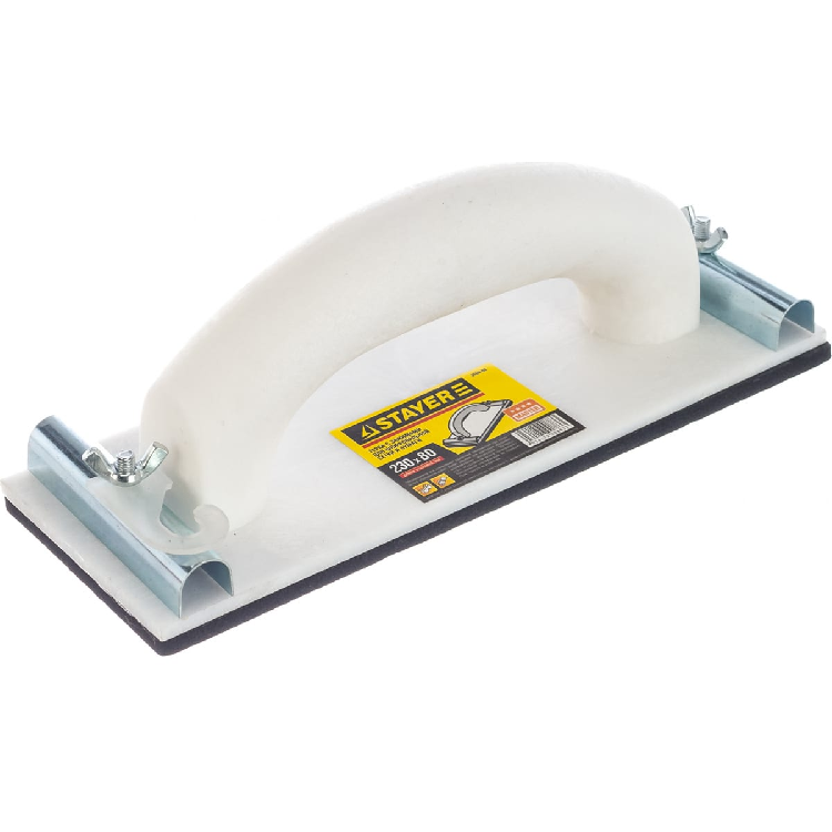 Терка STAYER для шлифования с металлическим фиксатором, 80х230мм (3569-08)                                                                                                                              