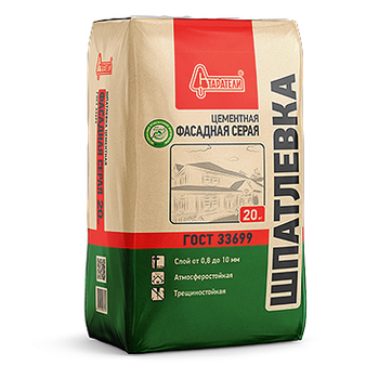 Шпатлёвка фасадная 20 кг Старатели                                                                                                                                                                      