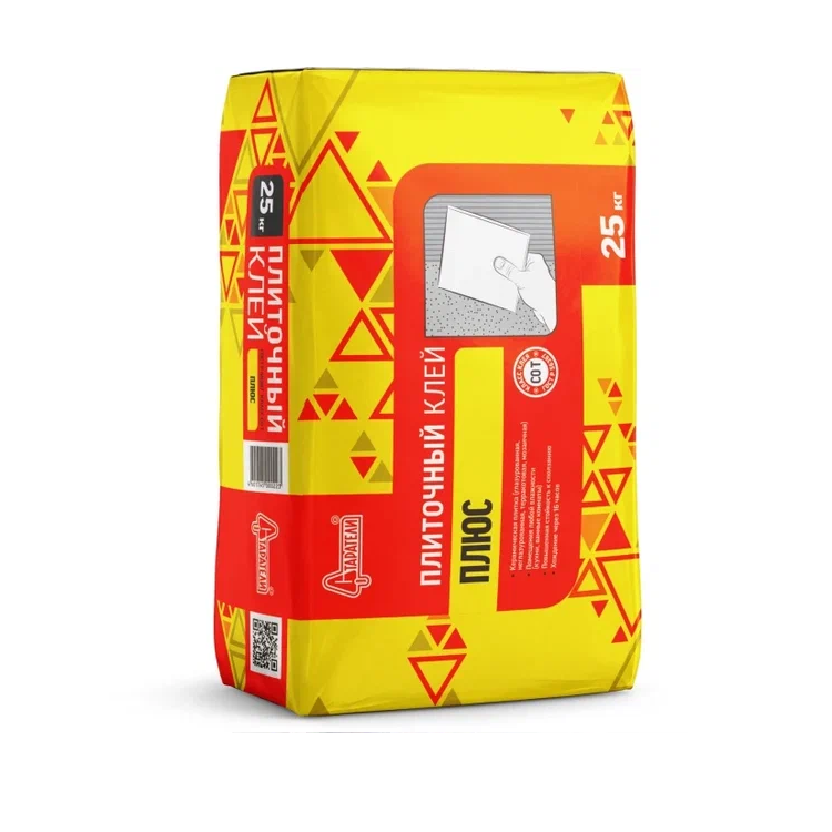 Клей для плитки плюс  25кг "Старатели"                                                                                                                                                                  