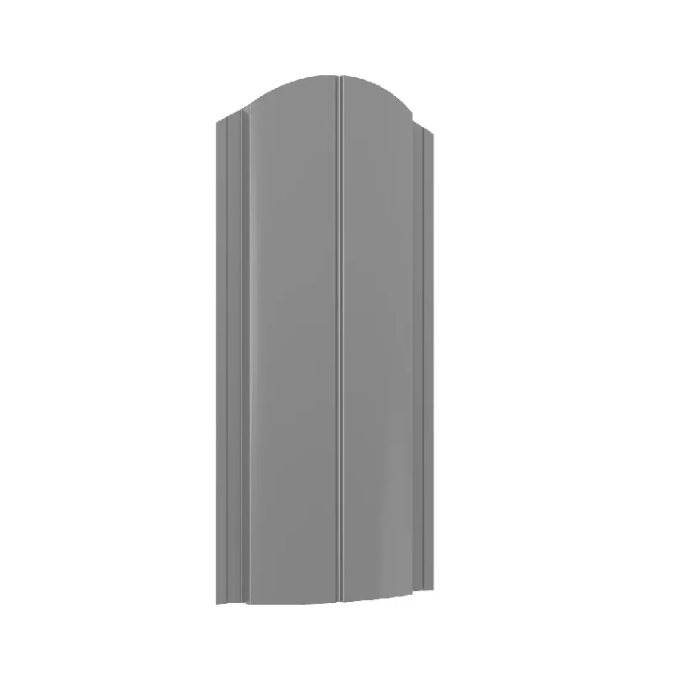Штакетник Bordex edge 0,40х92х1500 RAL 7004 (серый) верх полукруглый                                                                                                                                    