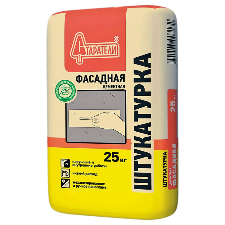 Штукатурка Фасадная 25кг "Старатели"                                                                                                                                                                    