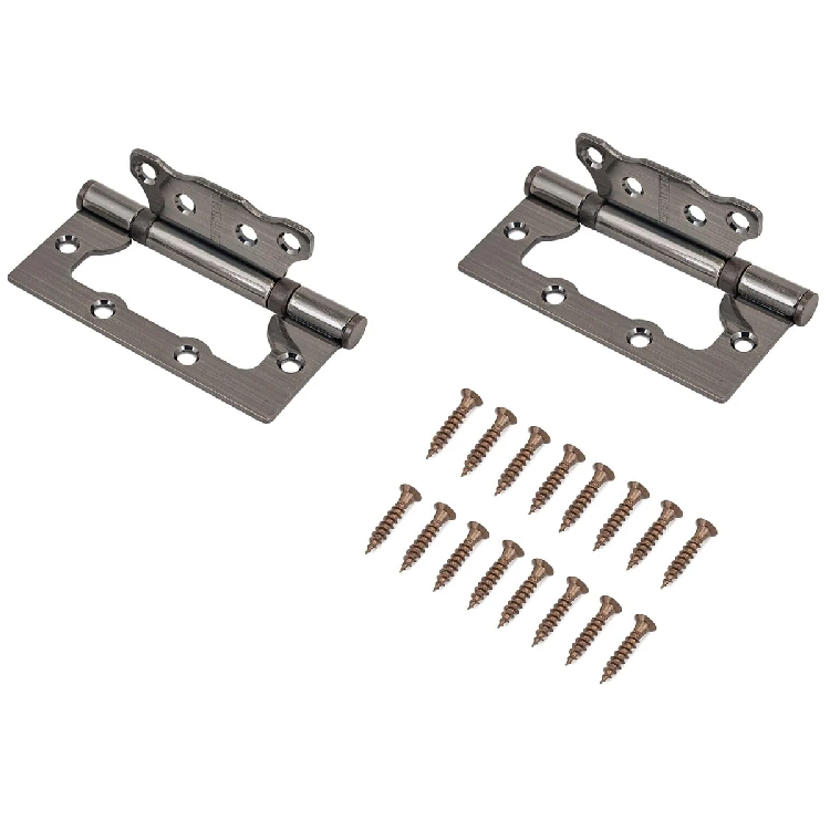 Петля накладная без врезки АЛЛЮР 100х75 2BB AB КОРОБКА 2,5мм ст.бронза (7652)                                                                                                                           