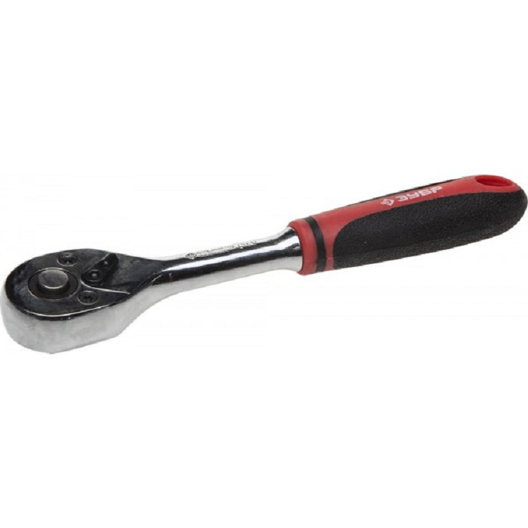 Трещетка для торцевых головок ЗУБР Мастер 3/8" CR-V 72 зуба (27736-3/8)                                                                                                                                 