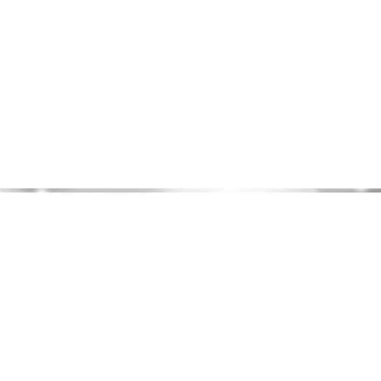 BWM61MET707 бордюр Metallic Glossy Silver 12*600*9 (80 шт в коробке)                                                                                                                                    