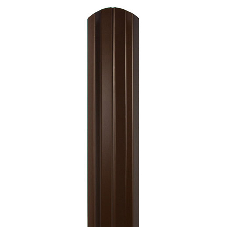 Штакетник Bordex edge 0,35х92х1500 RAL 8017 (коричневый) верх полукруглый                                                                                                                               
