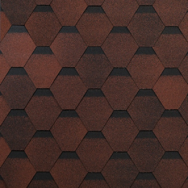 Гибкая черепица, Оптима (красный) 6S4X21-0701RUS (уп.3м2)                                                                                                                                               