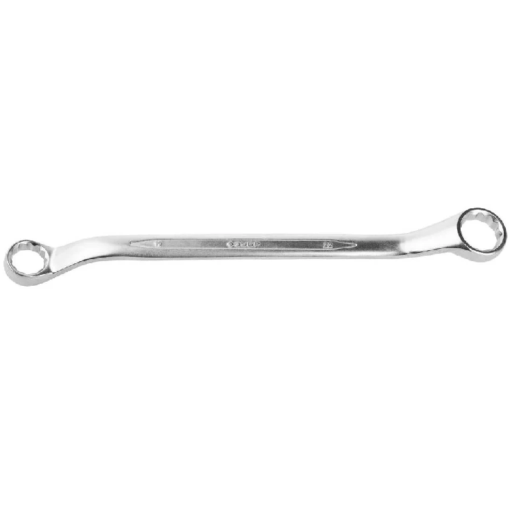 Накидной гаечный ключ изогнутый 19х22мм ЗУБР (27132-19-22)                                                                                                                                              