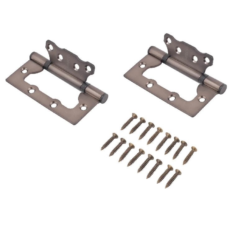 Петля накладная без врезки АЛЛЮР 100х75 2BB MBN КОРОБКА 2,5мм графит (12160)                                                                                                                            