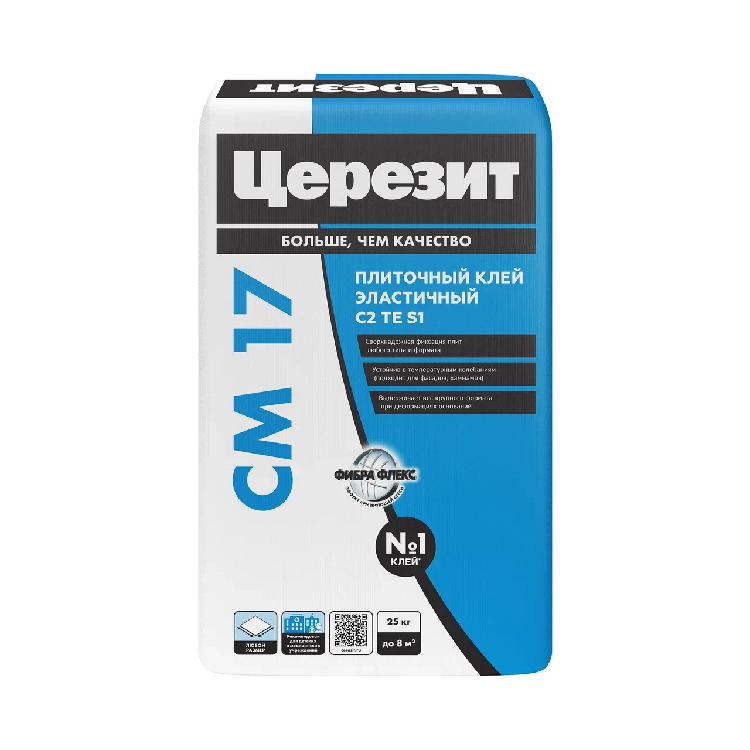 Клей для плитки эластичный СМ17 25кг "CERESIT"                                                                                                                                                          