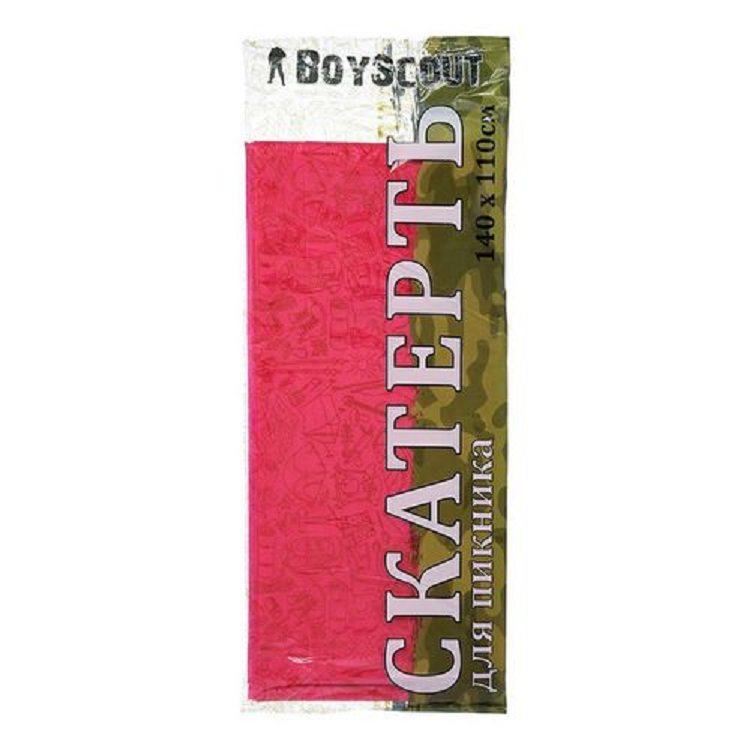 Скатерть BOYSCOUT для пикника 140х110см, спанбонд (5 цв.в коробке)                                                                                                                                      