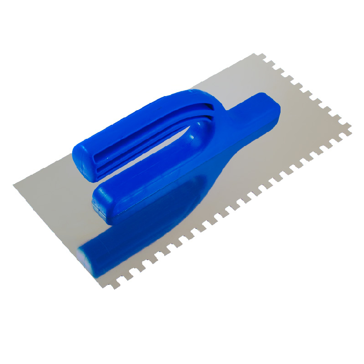 Гладилка зубчатая нерж.сталь, пласт.рукоятка 130х270мм, зуб 8х8мм(27-1-008)                                                                                                                             