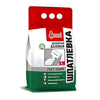 Шпатлёвка базовая сухая  (5кг) Старатели                                                                                                                                                                