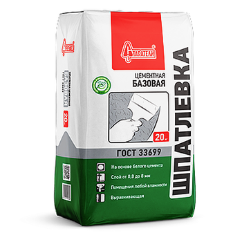 Шпатлёвка базовая сухая белая (20кг) Старатели                                                                                                                                                          