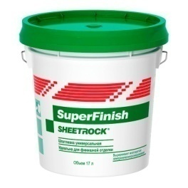 Шпатлевка SHEETROCK SUPERFINISH 17л/28кг                                                                                                                                                                