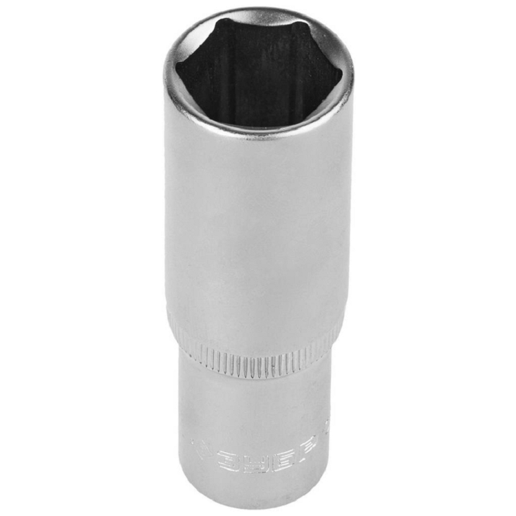 Головка торцовая ЗУБР "МАСТЕР" (1/2") удлин., Cr-V, FLANK хроматированное покрытие, 8 мм 27726-08                                                                                                       