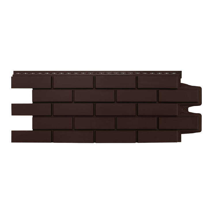 Фасадная панель GL Standart клин. кирпич (моноцвет) 0,995х0,39 -
 КОРИЧНЕВЫЙ                                                                                                                           