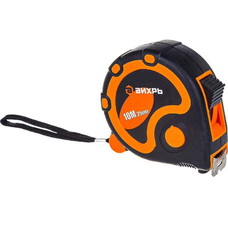 Рулетка 10м х 25мм автостоп Вихрь  73/11/1/6                                                                                                                                                            