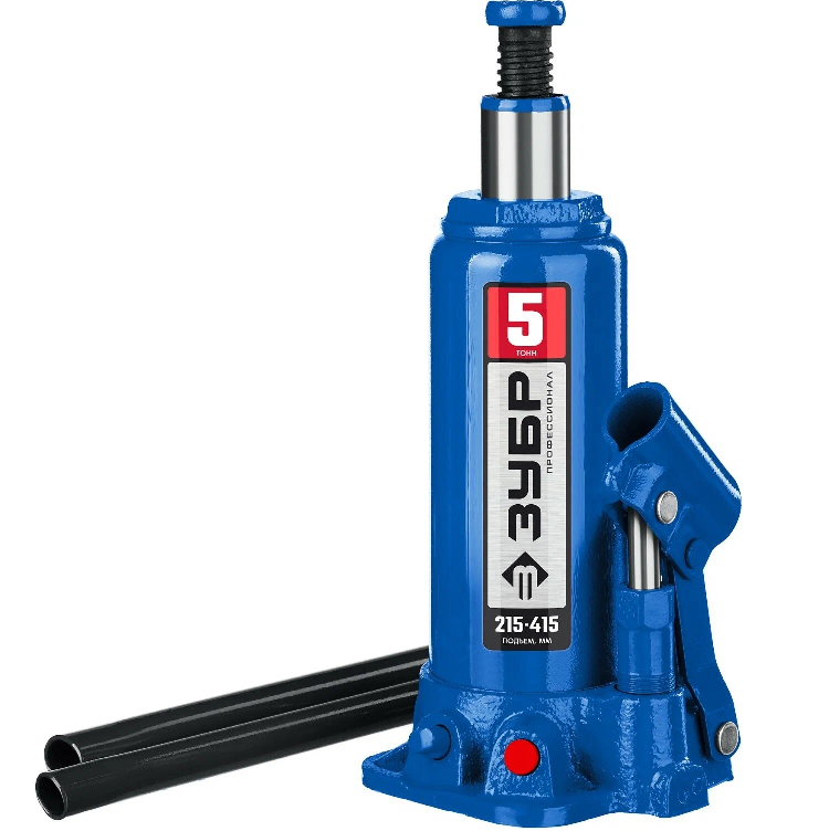 Домкрат ЗУБР гидравл. "бутолычный", Профессионал 5т, 215-415мм (43060-5_z01))                                                                                                                           