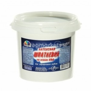 Шпатлёвка латексная на основе ПВА 1,5 кг Радуга                                                                                                                                                         