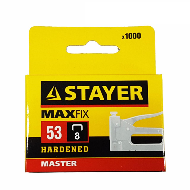 Скобы STAYER "STANDARD" тип 53, 8мм, 1000шт (3159-08_z02)                                                                                                                                               