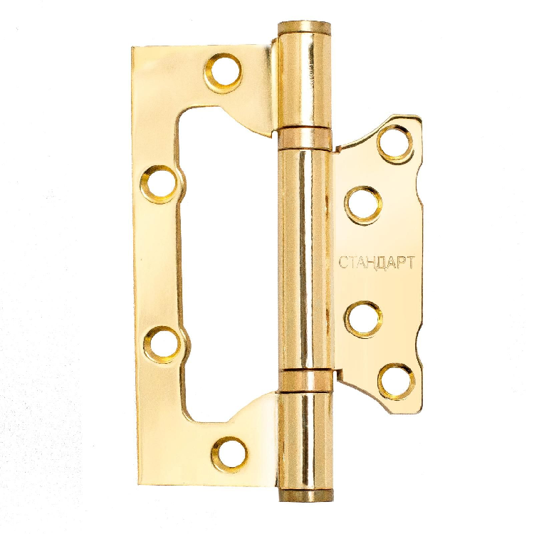 Петля накладная без врезки СТАНДАРТ 100х63х2мм 2BB BP латунь (7874)                                                                                                                                     