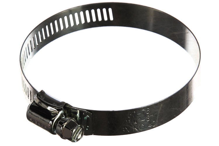 Хомут червячный 57-76мм ЗУБР "МАСТЕР" стальные с просечной лентой ПЛ-12,7,50шт (37805-057-76-50)                                                                                                        