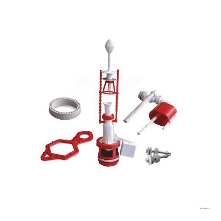 Арматура для бачка набор б/под хр шток 1реж универ РБМ АС-5.1М                                                                                                                                          