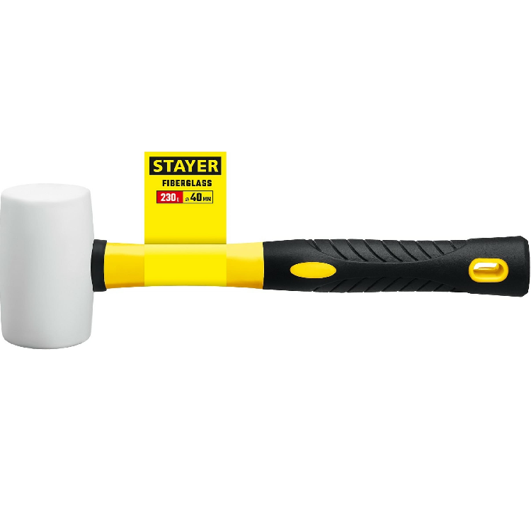 Киянка STAYER резиновая, белая 230г (20533-230)                                                                                                                                                         