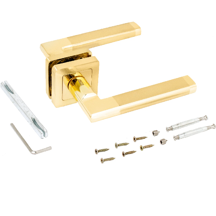 Комплект ручек АЛЛЮР АРТ "ВЕНСАН" SB/PB (2676) мат.золото/золото (12274)                                                                                                                                