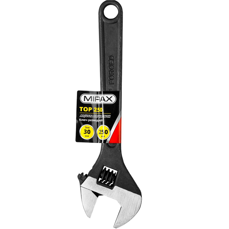 Ключ разводной ТОР, 250/30мм, MIRAX (27250-25)                                                                                                                                                          