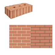 Кирпич (фундаментный) керамический одинарный пустотность 7%  М200 (250х120х65) (Норск) 476шт                                                                                                            