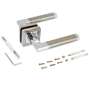 Комплект ручек АЛЛЮР АРТ "ВЕНСАН" SN/CP (2682) мат.никель/хром (12273)                                                                                                                                  