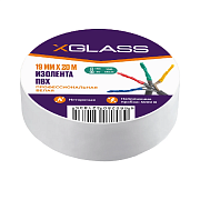 Изолента X Glass ПВХ 19мм*20м,  белая                                                                                                                                                                   