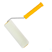 Валик малярный с рукояткой "Велюр" ось 6мм, D40мм, 180мм (04-1-410)                                                                                                                                     