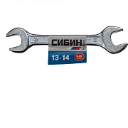 Ключ рожковый гаечный СИБИН, белый цинк, 13х14мм (27014-13-14)                                                                                                                                          