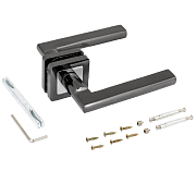 Комплект ручек АЛЛЮР АРТ "ВЕНСАН" BT (26140) черный титан (12276)                                                                                                                                       