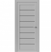 Дверь межкомнатная МОДЕРН 10005 (Лофт светлый, стекло, черное, 800х2000)                                                                                                                                